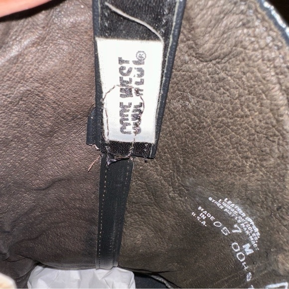 Code West Sz 7 Vintage White Lighting Western Rodeo Boots RARE - Picture 10 of 15